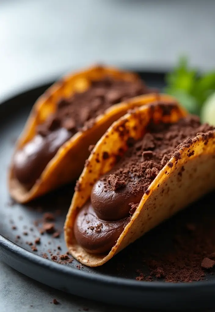 25 Taco Dessert Ideas and Easy Sweet Recipes to Try 64 25 Taco Dessert Ideas and Easy Sweet Recipes to Try - 10. Chocolate Mousse Tacos
