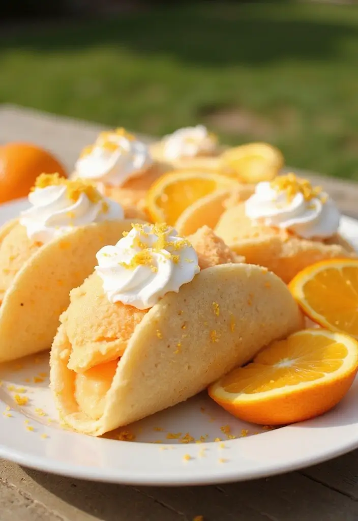 25 Taco Dessert Ideas and Easy Sweet Recipes to Try 141 25 Taco Dessert Ideas and Easy Sweet Recipes to Try - 21. Orange Creamsicle Tacos