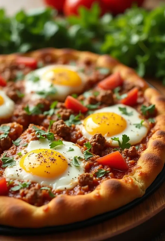 25 Taco Meat Breakfast Recipes for a Savory Start 67 25 Taco Meat Breakfast Recipes for a Savory Start - 11. Taco Meat Breakfast Pizza