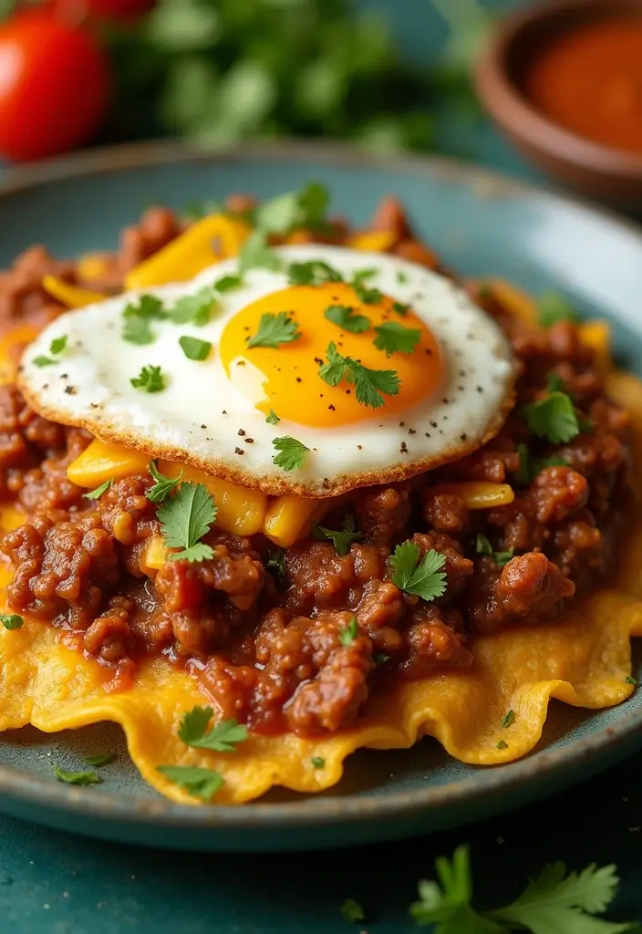 25 Taco Meat Breakfast Recipes for a Savory Start 114 25 Taco Meat Breakfast Recipes for a Savory Start - 18. Taco Meat Chilaquiles