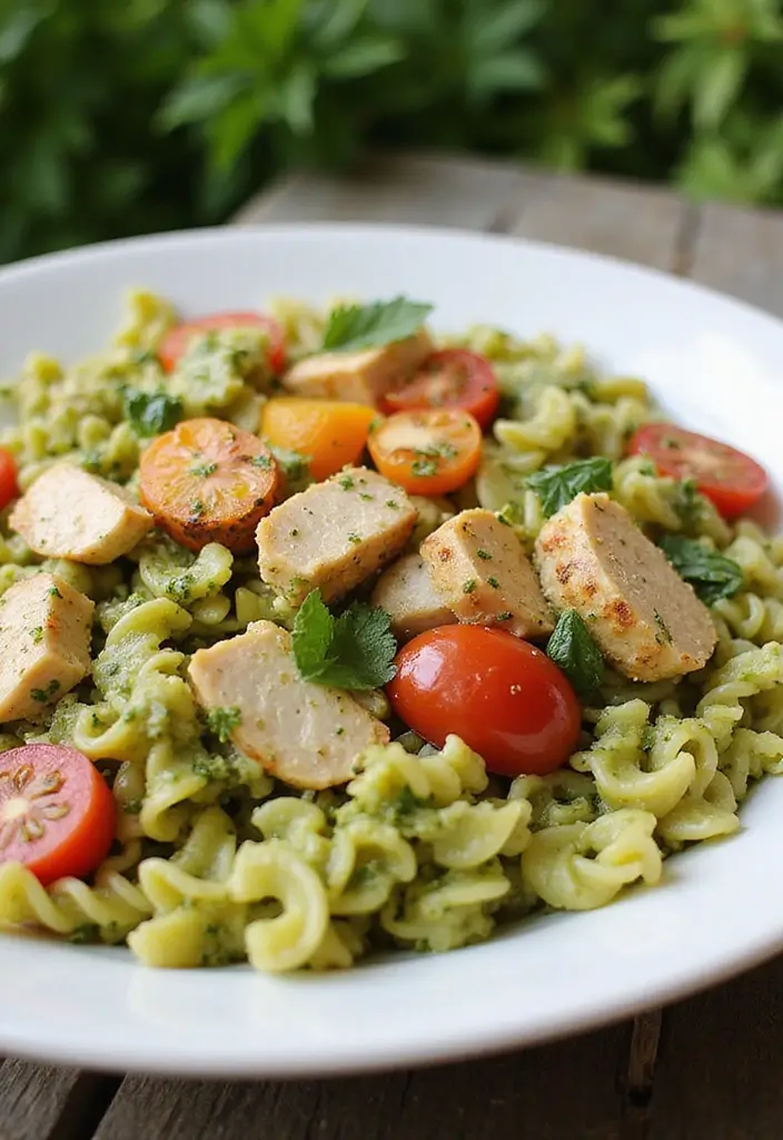 25 Taco Pasta Salad Recipes for Fresh Summer Meals 64 25 Taco Pasta Salad Recipes for Fresh Summer Meals - 10. Taco Pasta Salad with Pesto