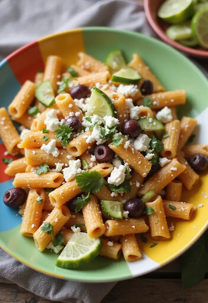 25 Taco Pasta Salad Recipes for Fresh Summer Meals 71 25 Taco Pasta Salad Recipes for Fresh Summer Meals - 11. Taco Pasta Salad with Greek Elements
