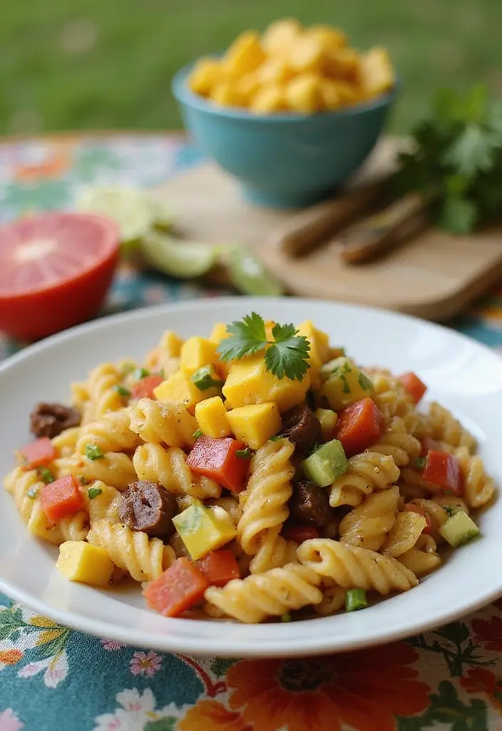 25 Taco Pasta Salad Recipes for Fresh Summer Meals 78 25 Taco Pasta Salad Recipes for Fresh Summer Meals - 12. Taco Pasta Salad with Mango Salsa