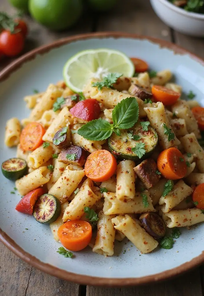 25 Taco Pasta Salad Recipes for Fresh Summer Meals 111 25 Taco Pasta Salad Recipes for Fresh Summer Meals - 17. Taco Pasta Salad with Roasted Veggies