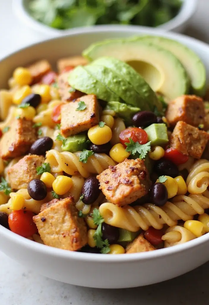 25 Taco Pasta Salad Recipes for Fresh Summer Meals 8 25 Taco Pasta Salad Recipes for Fresh Summer Meals - 2. Southwest Chicken Taco Pasta Salad