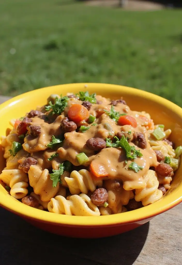 25 Taco Pasta Salad Recipes for Fresh Summer Meals 132 25 Taco Pasta Salad Recipes for Fresh Summer Meals - 20. Taco Pasta Salad with Peanut Dressing