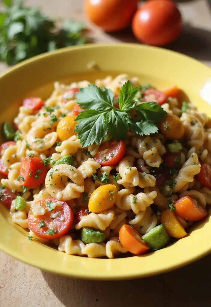 25 Taco Pasta Salad Recipes for Fresh Summer Meals 139 25 Taco Pasta Salad Recipes for Fresh Summer Meals - 21. Taco Pasta Salad with Herb Dressing