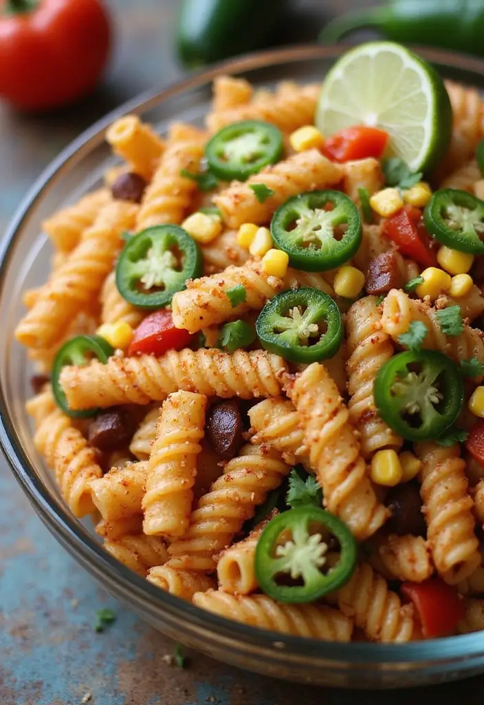 25 Taco Pasta Salad Recipes for Fresh Summer Meals 29 25 Taco Pasta Salad Recipes for Fresh Summer Meals - 5. Spicy Taco Pasta Salad