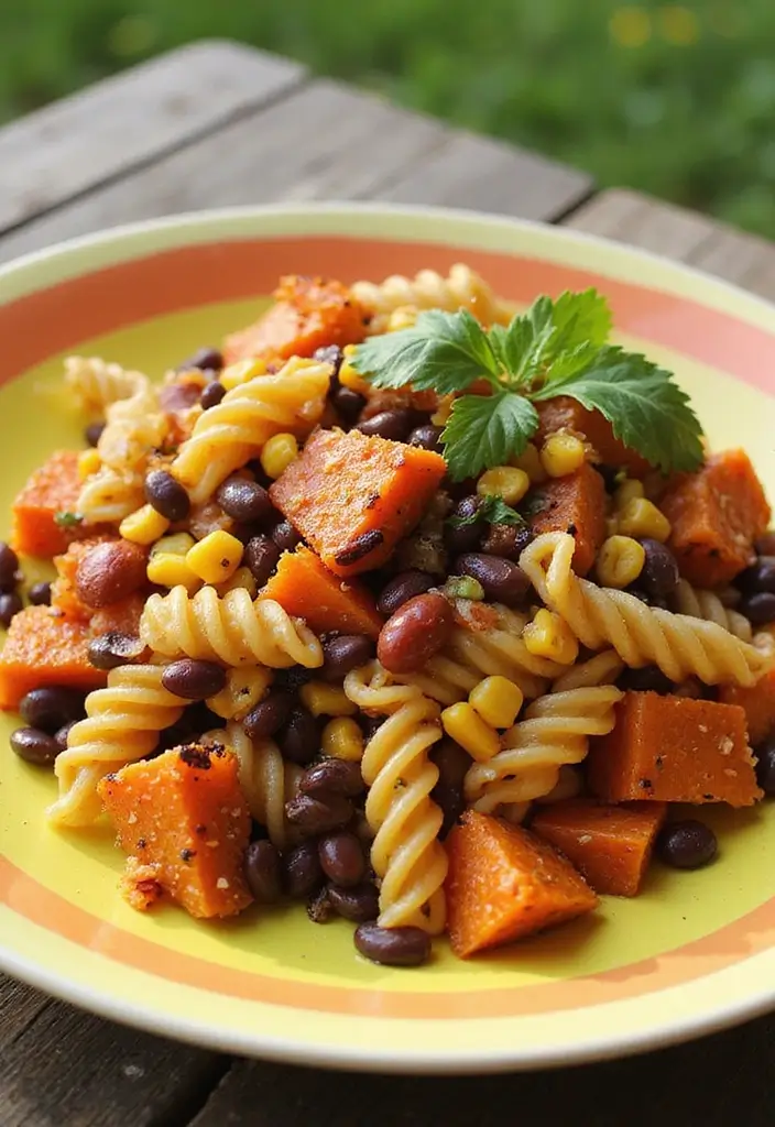 25 Taco Pasta Salad Recipes for Fresh Summer Meals 57 25 Taco Pasta Salad Recipes for Fresh Summer Meals - 9. Taco Pasta Salad with Sweet Potato