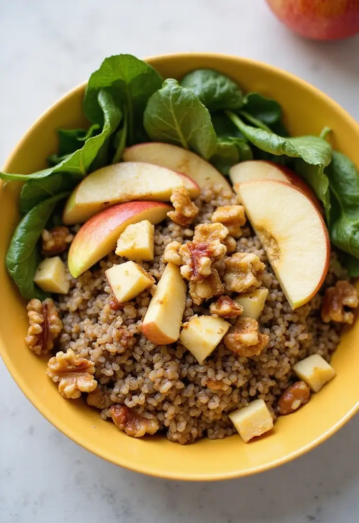 25 Vegan Taco Bowl Recipes That Are Colorful and Satisfying 141 25 Vegan Taco Bowl Recipes That Are Colorful and Satisfying - 23. Apple and Walnut Taco Bowl