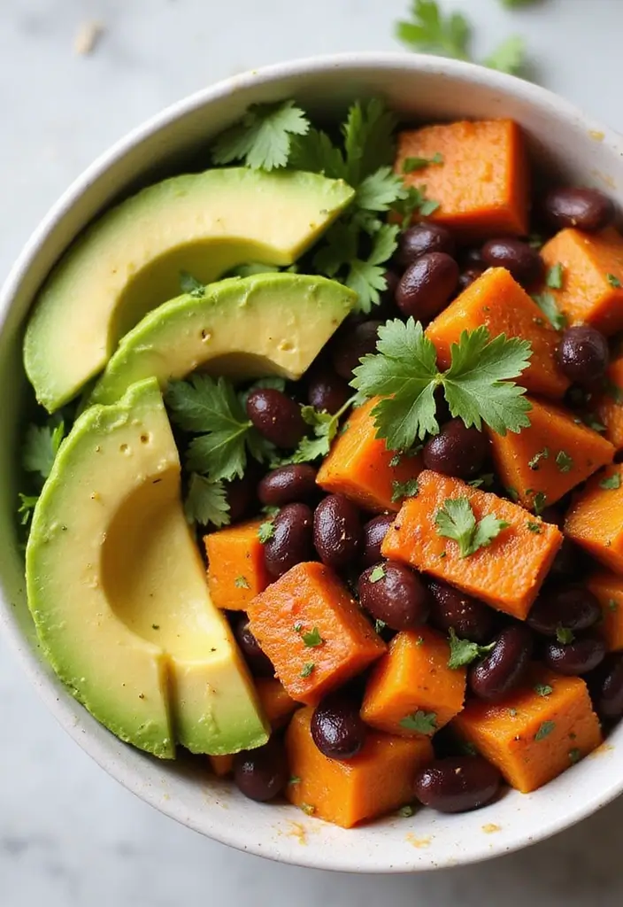 25 Vegan Taco Bowl Recipes That Are Colorful and Satisfying 20 25 Vegan Taco Bowl Recipes That Are Colorful and Satisfying - 4. Sweet Potato and Black Bean Taco Bowl