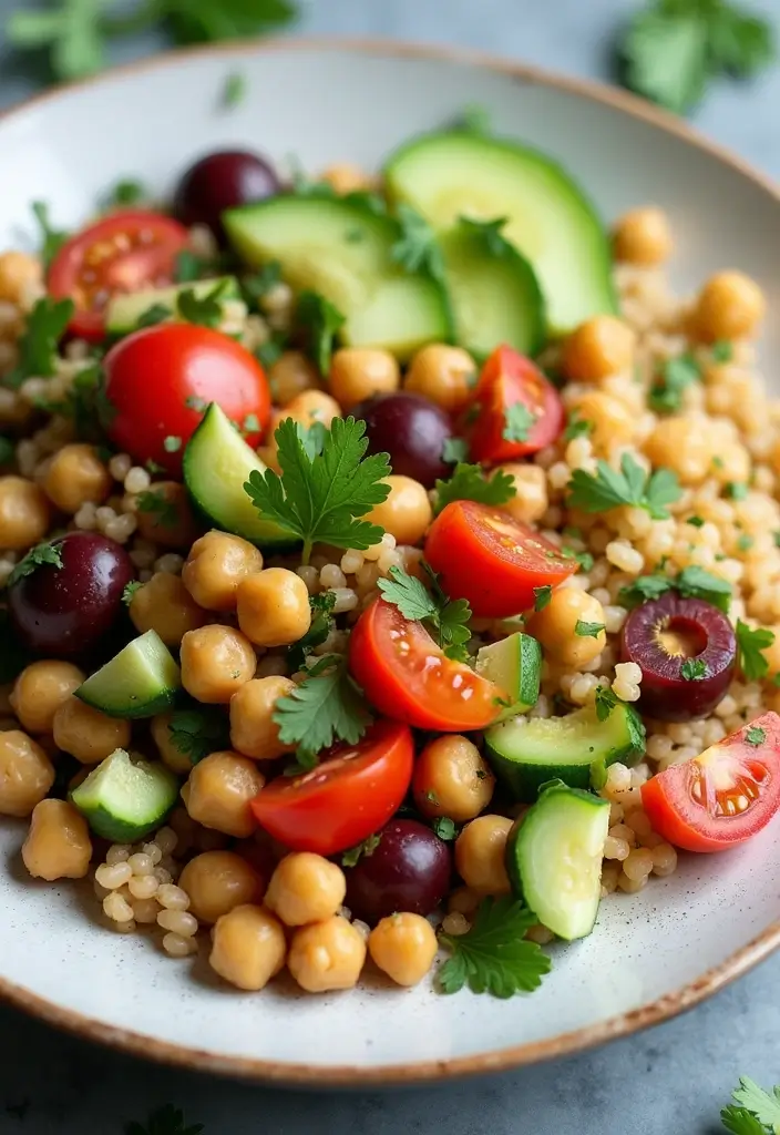 25 Vegan Taco Bowl Recipes That Are Colorful and Satisfying 27 25 Vegan Taco Bowl Recipes That Are Colorful and Satisfying - 5. Mediterranean Chickpea Taco Bowl