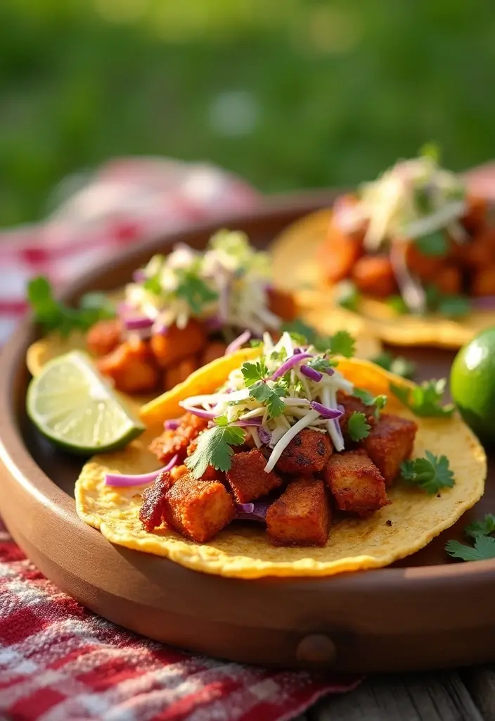 25 Vegetarian Taco Meat Recipes That Taste Amazing 81 25 Vegetarian Taco Meat Recipes That Taste Amazing - 13. BBQ Jackfruit Tacos