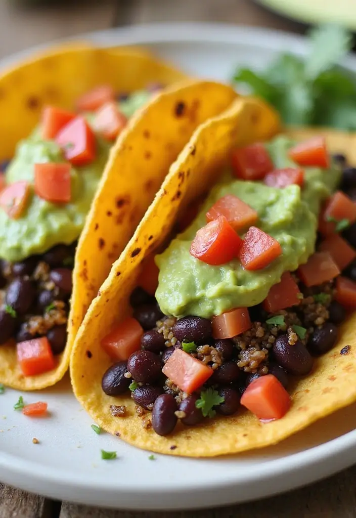 25 Vegetarian Taco Meat Recipes That Taste Amazing 15 25 Vegetarian Taco Meat Recipes That Taste Amazing - 3. Black Bean and Quinoa Tacos