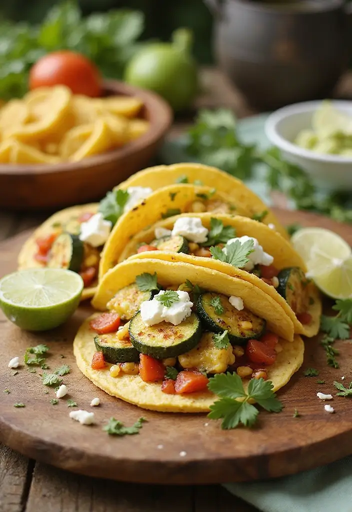 25 Vegetarian Taco Meat Recipes That Taste Amazing 48 25 Vegetarian Taco Meat Recipes That Taste Amazing - 8. Zucchini and Corn Tacos
