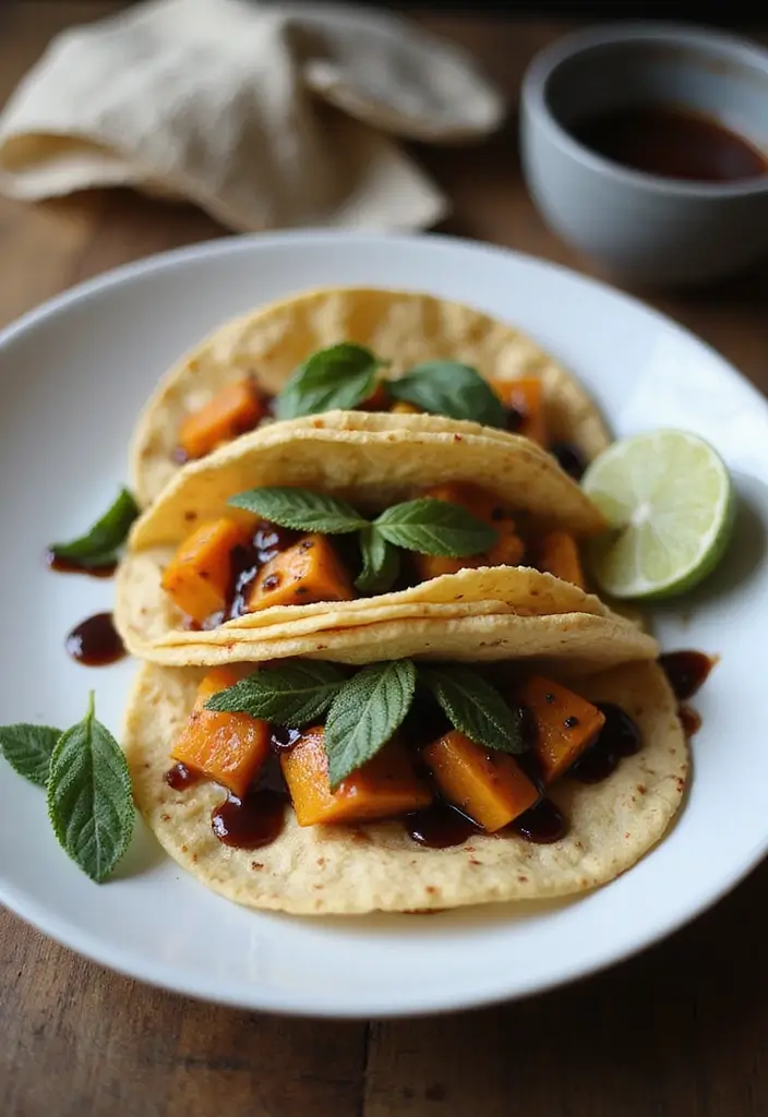 25 Vegetarian Taco Meat Recipes That Taste Amazing 53 25 Vegetarian Taco Meat Recipes That Taste Amazing - 9. Butternut Squash and Sage Tacos