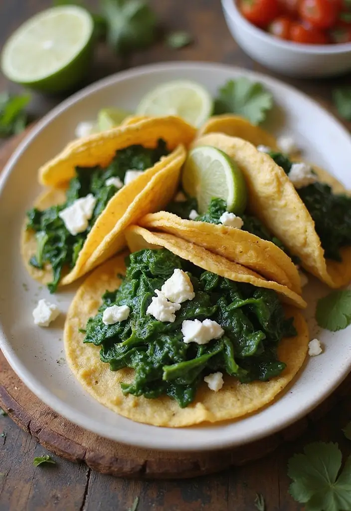 26 Recipes with Taco Shells for Any Meal 65 26 Recipes with Taco Shells for Any Meal - 11. Taco Shells with Feta and Spinach