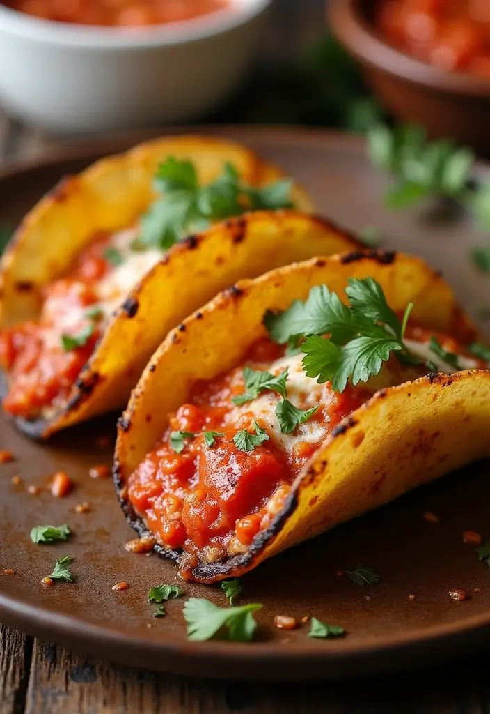 26 Recipes with Taco Shells for Any Meal 86 26 Recipes with Taco Shells for Any Meal - 14. Taco Shells with Eggplant Parmesan