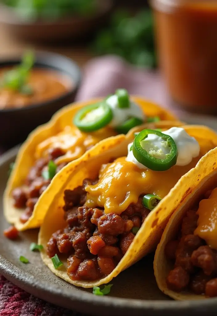 26 Recipes with Taco Shells for Any Meal 107 26 Recipes with Taco Shells for Any Meal - 17. Taco Shells with Chili and Cheese