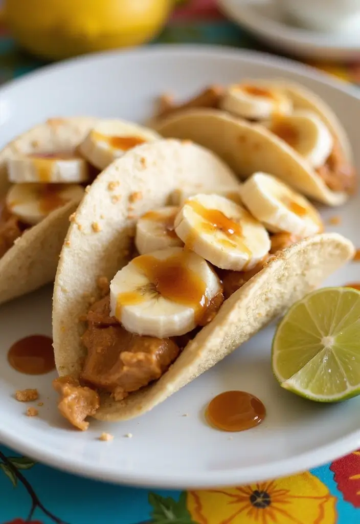 26 Recipes with Taco Shells for Any Meal 156 26 Recipes with Taco Shells for Any Meal - 24. Taco Shells with Peanut Butter and Banana Filling