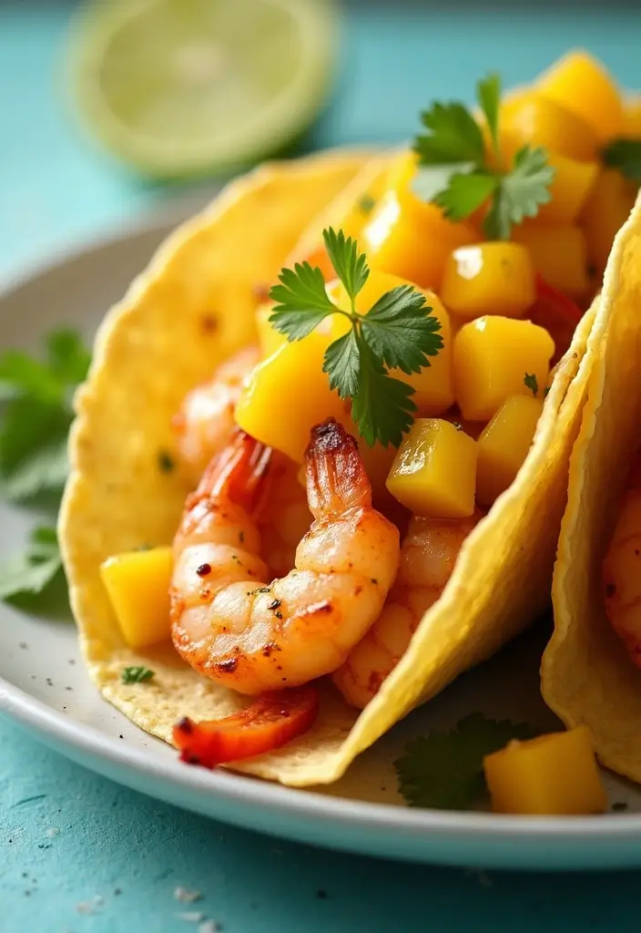 26 Recipes with Taco Shells for Any Meal 20 26 Recipes with Taco Shells for Any Meal - 4. Shrimp Taco Shells with Mango Salsa