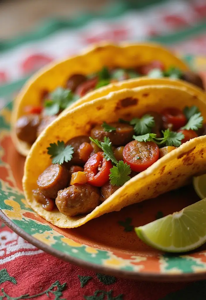 26 Recipes with Taco Shells for Any Meal 44 26 Recipes with Taco Shells for Any Meal - 8. Taco Shells with Italian Sausage and Peppers