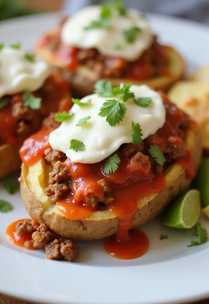 26 Taco Baked Potato Recipes with a Fun Twist - 15. Italian Taco Baked Potato