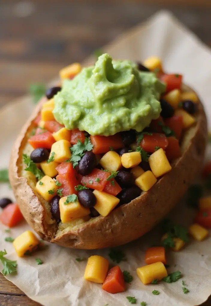 26 Taco Baked Potato Recipes with a Fun Twist - 3. Vegetarian Taco Baked Potato