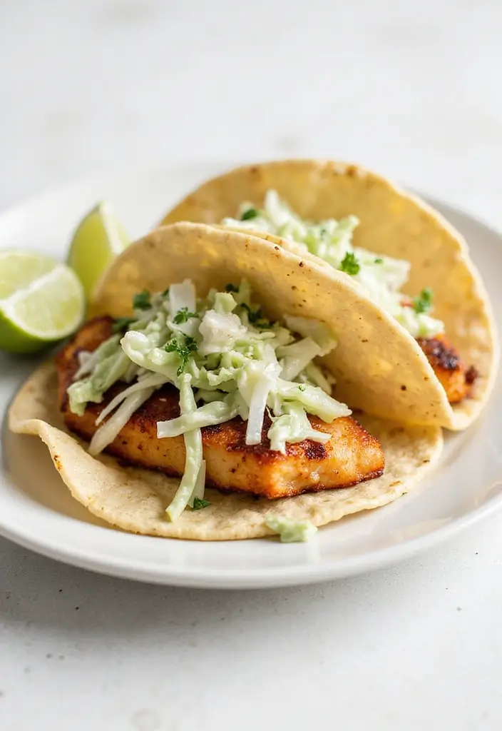 26 Taco Tuesday Recipes and Sides for the Ultimate Feast 65 26 Taco Tuesday Recipes and Sides for the Ultimate Feast - 11. Baked Fish Tacos with Cabbage Slaw