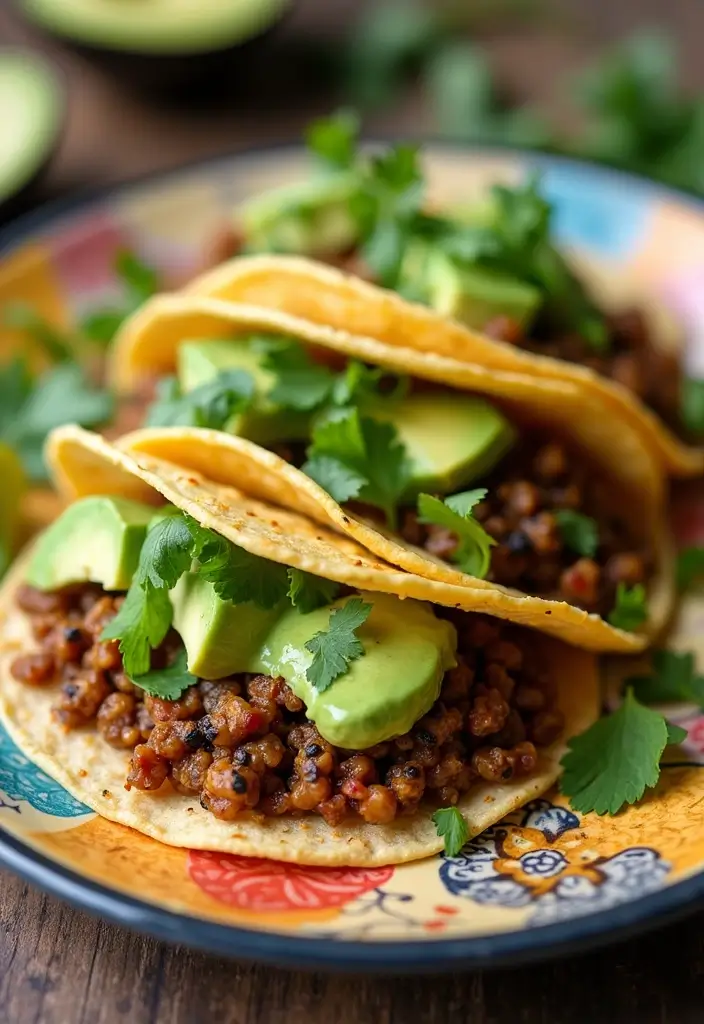 26 Taco Tuesday Recipes and Sides for the Ultimate Feast 72 26 Taco Tuesday Recipes and Sides for the Ultimate Feast - 12. Lentil Tacos with Avocado Dressing