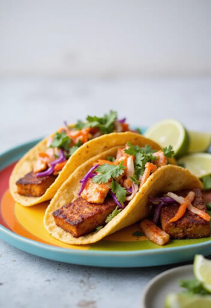 26 Taco Tuesday Recipes and Sides for the Ultimate Feast 84 26 Taco Tuesday Recipes and Sides for the Ultimate Feast - 14. Tofu Tacos with Spicy Slaw