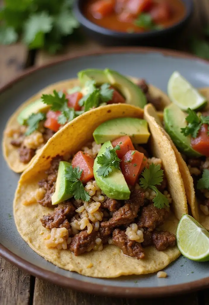 26 Taco Tuesday Recipes and Sides for the Ultimate Feast 91 26 Taco Tuesday Recipes and Sides for the Ultimate Feast - 15. Chipotle Beef Tacos with Cilantro Rice