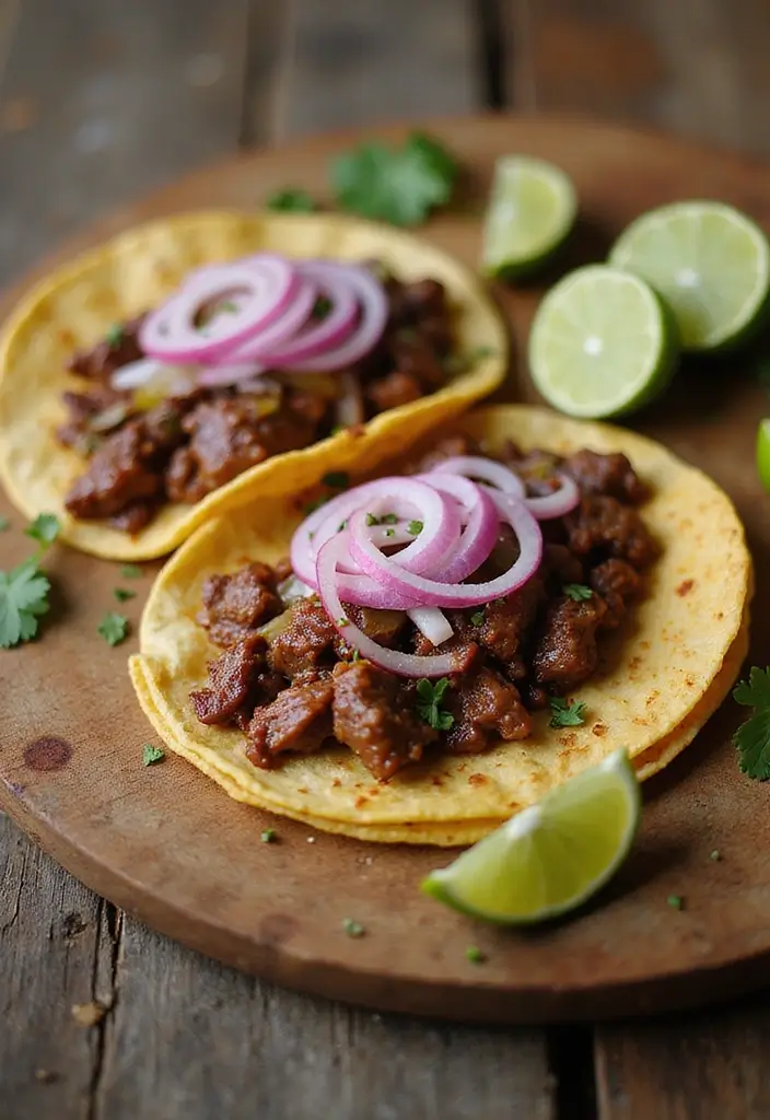 26 Taco Tuesday Recipes and Sides for the Ultimate Feast 140 26 Taco Tuesday Recipes and Sides for the Ultimate Feast - 22. Beef Barbacoa Tacos with Pickled Onions