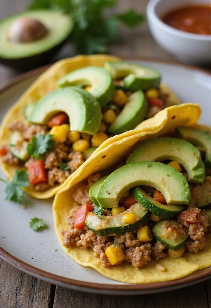 26 Taco Tuesday Recipes and Sides for the Ultimate Feast 25 26 Taco Tuesday Recipes and Sides for the Ultimate Feast - 5. Ground Turkey Tacos with Zucchini and Corn