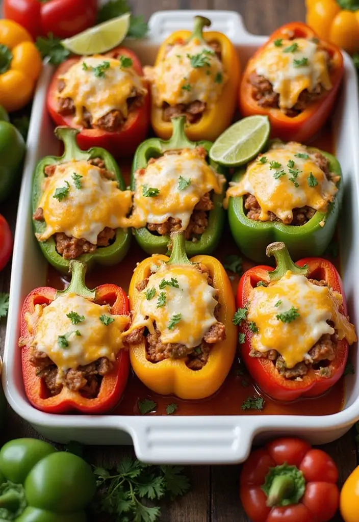 27 All Recipes Taco Bake Casserole Ideas for Weeknights 74 27 All Recipes Taco Bake Casserole Ideas for Weeknights - 12. Taco Stuffed Bell Peppers Casserole