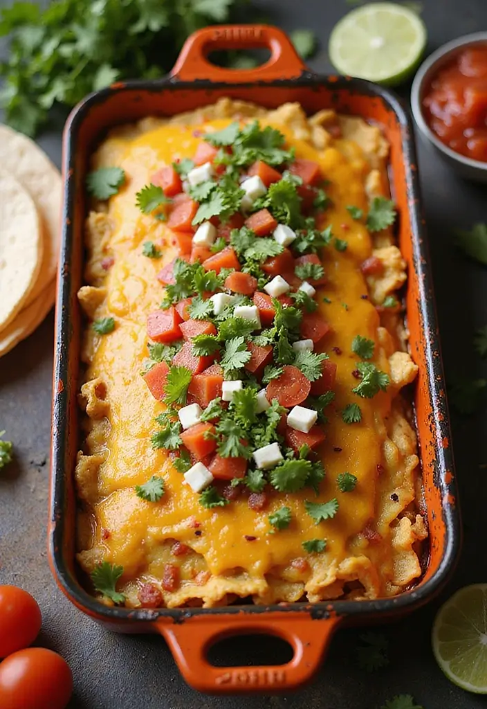 27 All Recipes Taco Bake Casserole Ideas for Weeknights 144 27 All Recipes Taco Bake Casserole Ideas for Weeknights - 22. Taco Chilaquiles Bake
