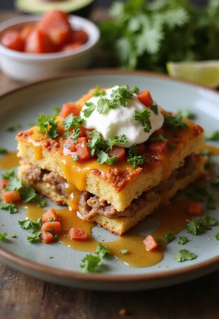 27 All Recipes Taco Bake Casserole Ideas for Weeknights 177 27 All Recipes Taco Bake Casserole Ideas for Weeknights - 27. Taco Bread Pudding Bake