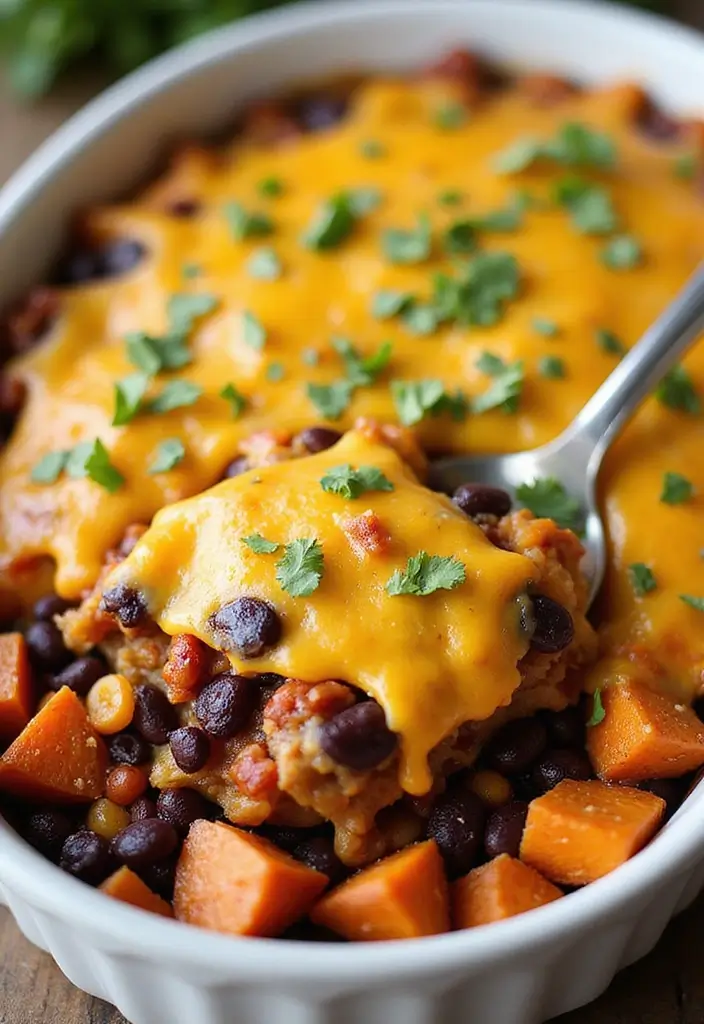 27 All Recipes Taco Bake Casserole Ideas for Weeknights 34 27 All Recipes Taco Bake Casserole Ideas for Weeknights - 6. Black Bean and Sweet Potato Taco Casserole