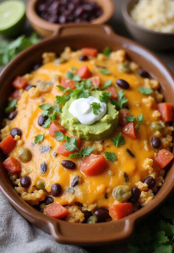 27 All Recipes Taco Bake Casserole Ideas for Weeknights 41 27 All Recipes Taco Bake Casserole Ideas for Weeknights - 7. Mexican Rice and Bean Bake