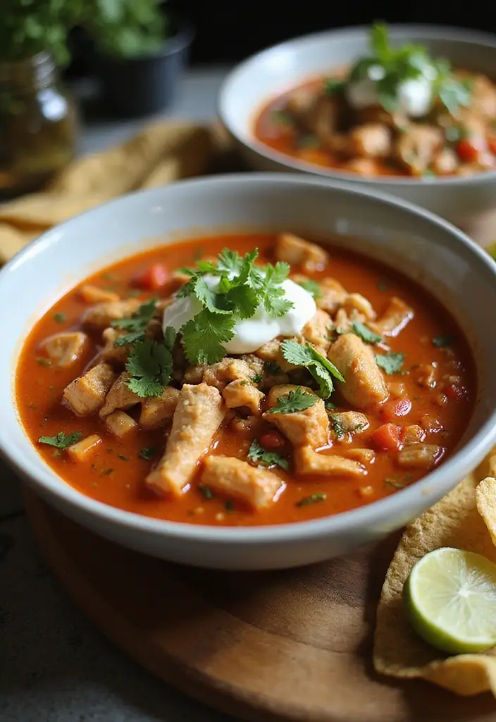 27 Chicken Taco Soup Recipes for Warm Hearty Bowls 123 27 Chicken Taco Soup Recipes for Warm Hearty Bowls - 19. Mediterranean Chicken Taco Soup