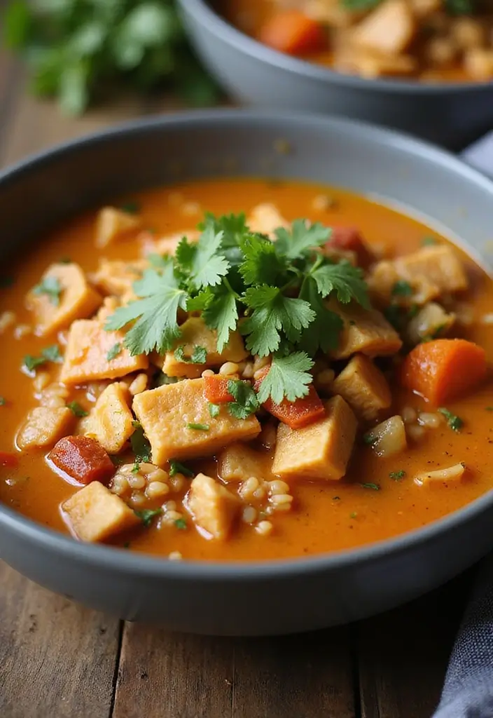 27 Chicken Taco Soup Recipes for Warm Hearty Bowls 128 27 Chicken Taco Soup Recipes for Warm Hearty Bowls - 20. Chicken Taco Soup with Brown Rice
