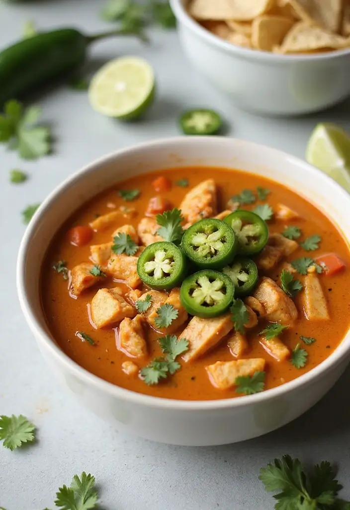 27 Chicken Taco Soup Recipes for Warm Hearty Bowls 27 27 Chicken Taco Soup Recipes for Warm Hearty Bowls - 5. Creamy Chicken Taco Soup