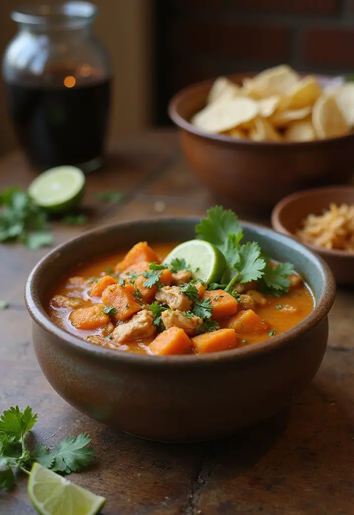 27 Chicken Taco Soup Recipes for Warm Hearty Bowls 41 27 Chicken Taco Soup Recipes for Warm Hearty Bowls - 7. Chicken Taco Soup with Sweet Potatoes
