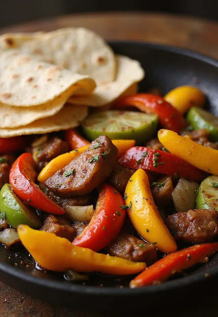 27 Easy Dinner Recipes with Taco Meat for Busy Nights 78 27 Easy Dinner Recipes with Taco Meat for Busy Nights - 12. Taco Meat Fajitas