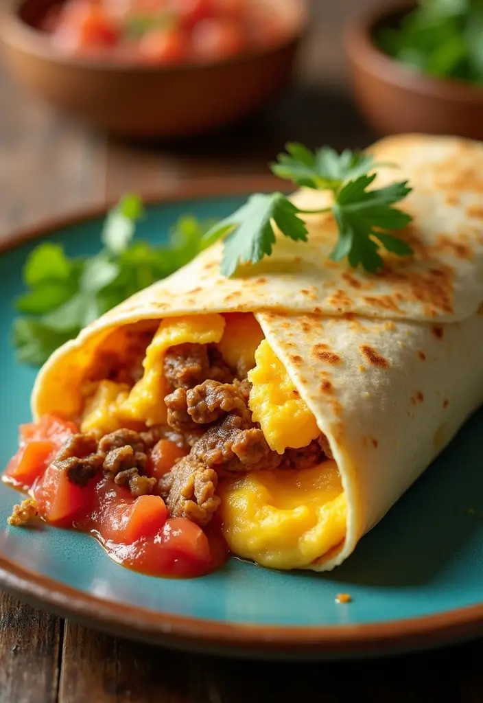 27 Easy Dinner Recipes with Taco Meat for Busy Nights 92 27 Easy Dinner Recipes with Taco Meat for Busy Nights - 14. Taco Meat Breakfast Burritos
