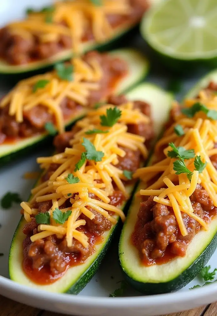 27 Easy Dinner Recipes with Taco Meat for Busy Nights 113 27 Easy Dinner Recipes with Taco Meat for Busy Nights - 17. Taco Meat Stuffed Zucchini Boats