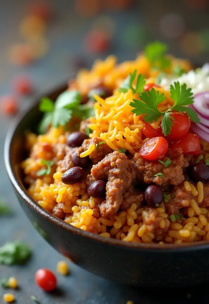 27 Easy Dinner Recipes with Taco Meat for Busy Nights 118 27 Easy Dinner Recipes with Taco Meat for Busy Nights - 18. Taco Meat Rice Bowls