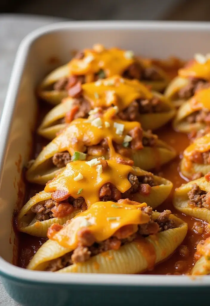 27 Easy Dinner Recipes with Taco Meat for Busy Nights 144 27 Easy Dinner Recipes with Taco Meat for Busy Nights - 22. Taco Meat Stuffed Shells