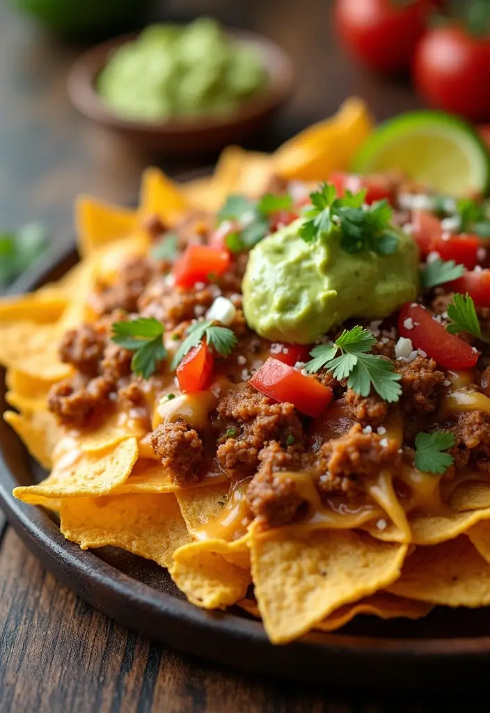 27 Easy Dinner Recipes with Taco Meat for Busy Nights 22 27 Easy Dinner Recipes with Taco Meat for Busy Nights - 4. Taco Meat Nachos