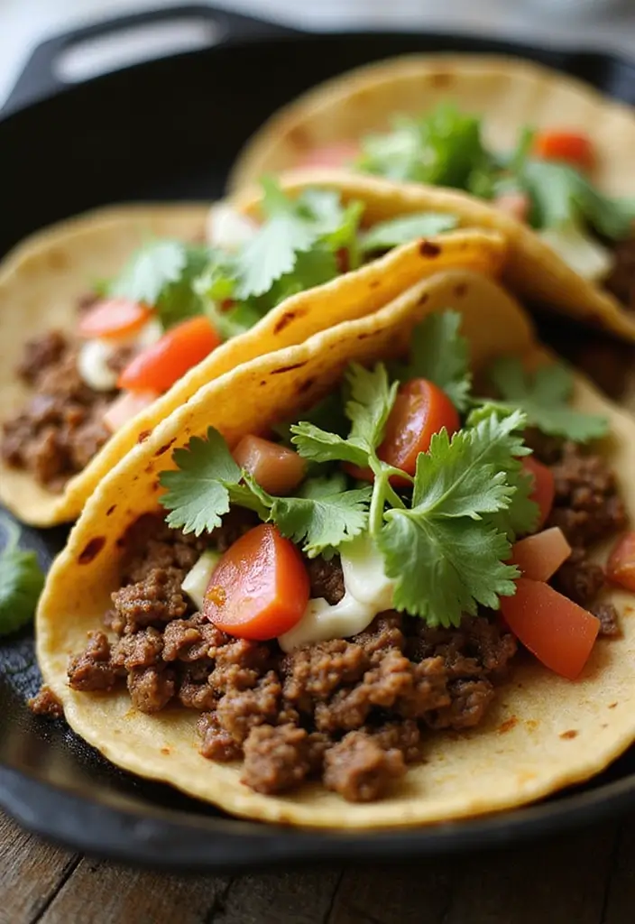 27 Ground Beef Taco Skillet Recipes for One-Pan Meals 127 27 Ground Beef Taco Skillet Recipes for One-Pan Meals - 19. Taco Wrap Skillet